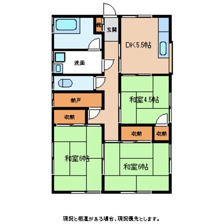 仲畑アパートGの物件間取画像